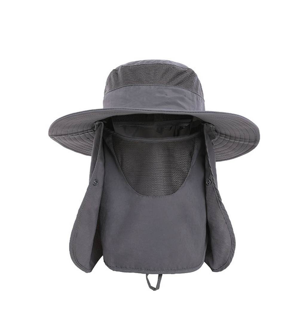 Unisex Quick-Drying Boonie Hat with Face Mask