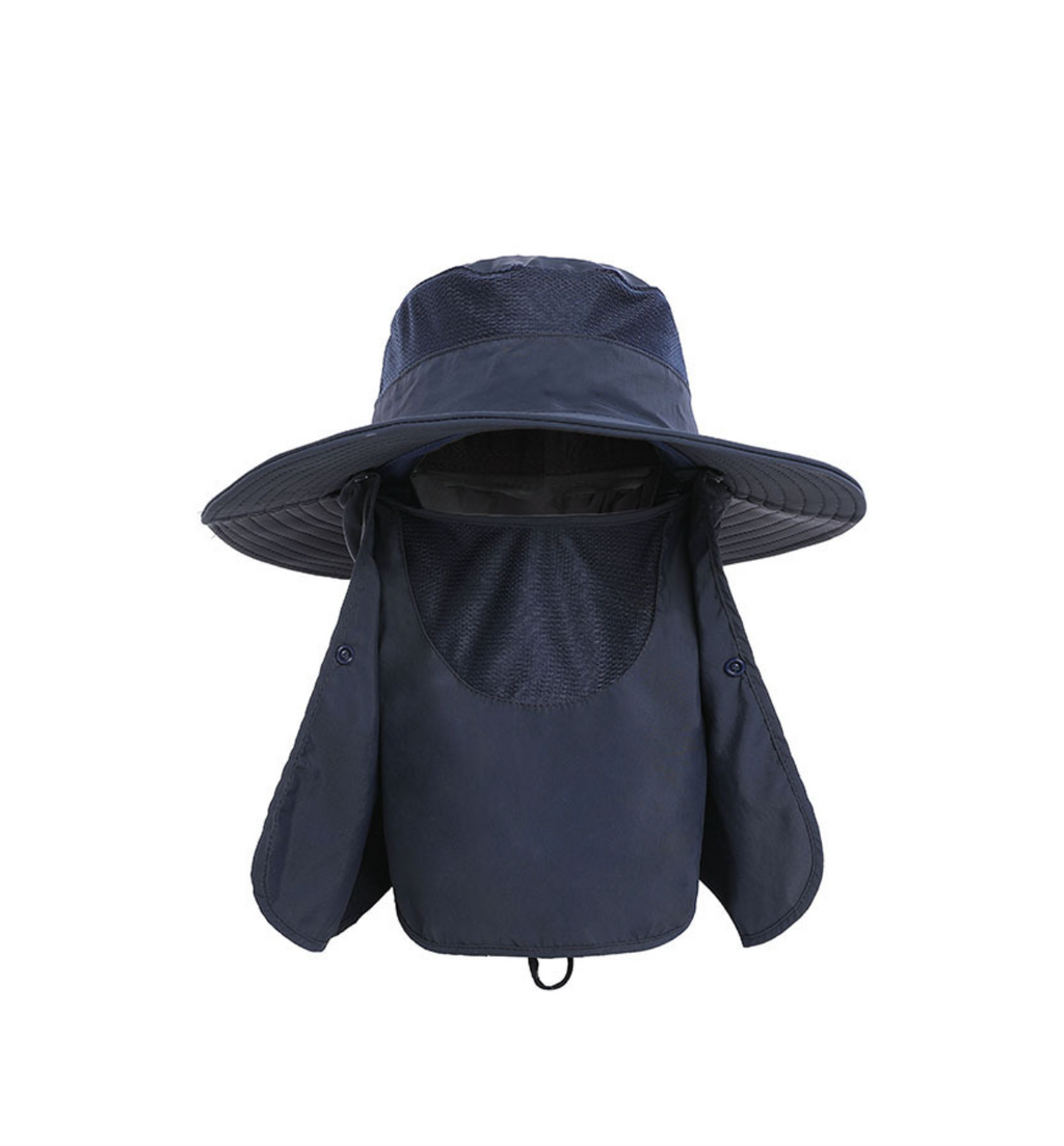 Unisex Quick-Drying Boonie Hat with Face Mask